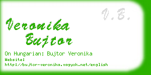 veronika bujtor business card